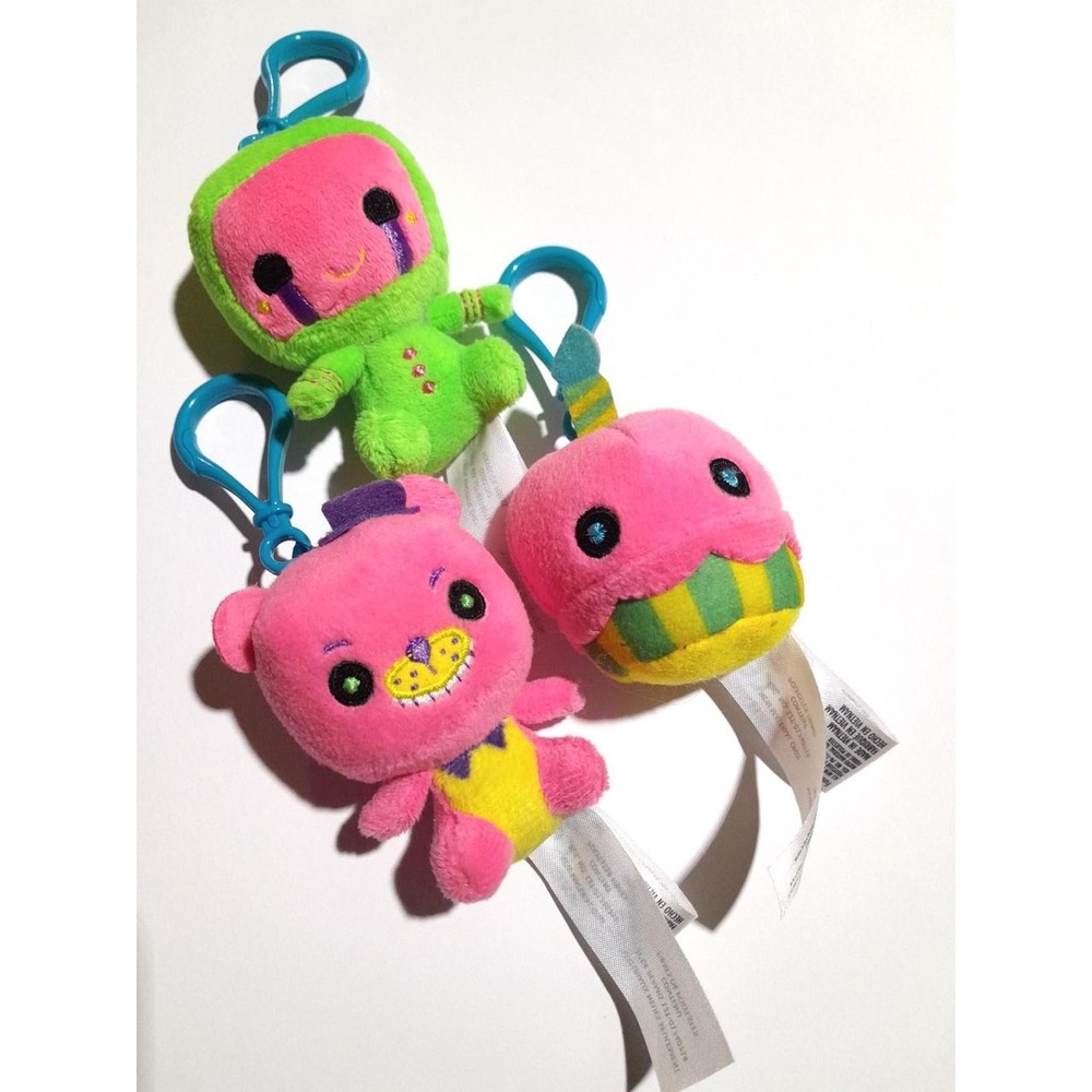 FNAF Vaulted Funko Blacklight Mystery Mini Plush Keychain Lot of 3